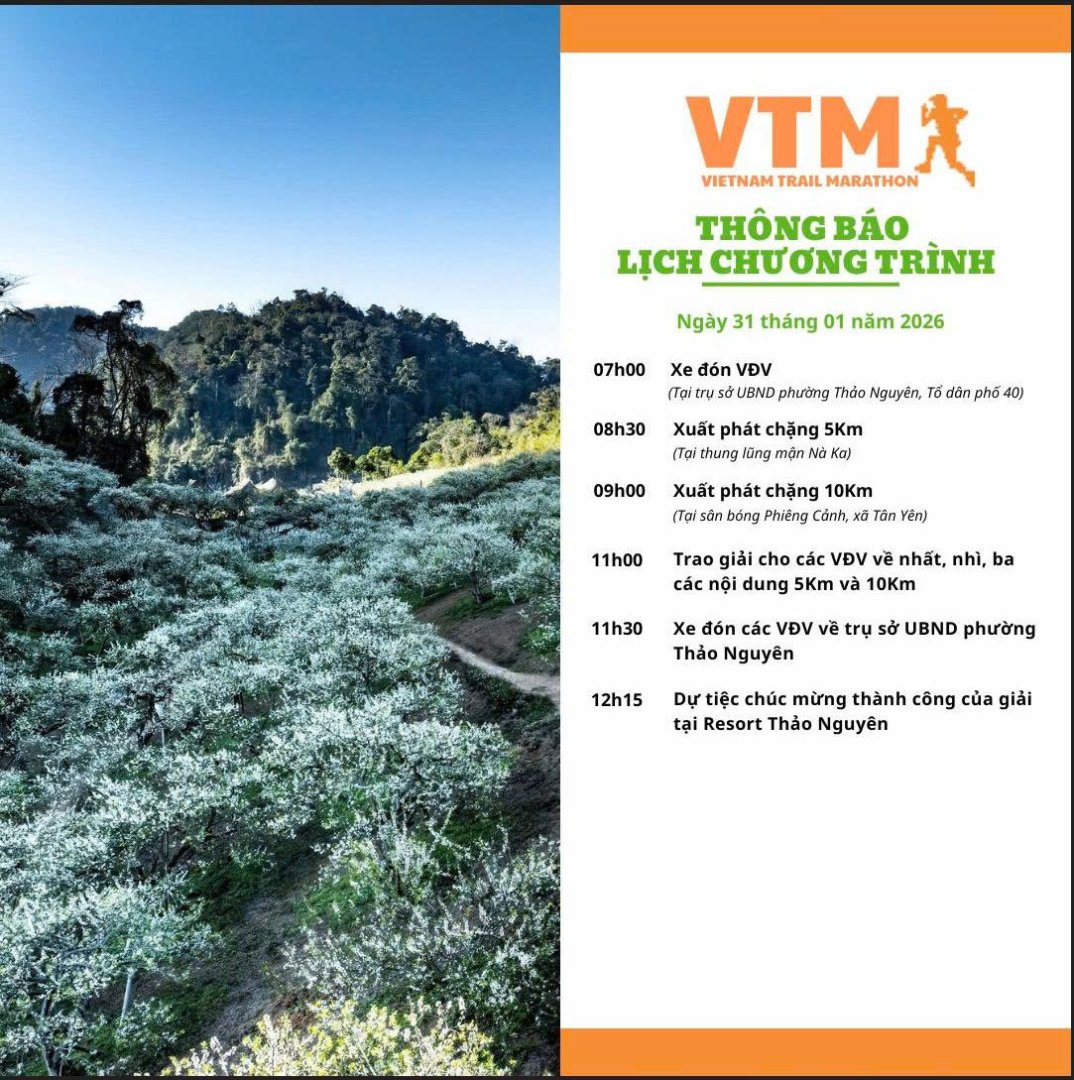 Giải Marathon đường mòn Việt Nam VTM 2026